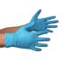 Jednorázové rukavice, Modrá Extra velké Bez prášku