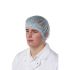 RS PRO Green Disposable Hair Net for Food Industry Use, One-Size, Mob Cap Type, Non-Metal Detectable, 100Each per