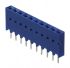 Amphenol ICC Surface Mount PCB Socket, 10-Contact, 1-Row, 2.54mm Pitch