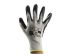 Black Abrasion Resistant Work Gloves, Size L, Nitrile Coating