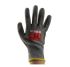 Grey Glass Fibre, HPPE Heat Resistant Work Gloves, Size M, Polyurethane Coating