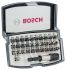 Bosch Screwdriver Bit Set 32 Pieces, Phillips, Pozidriv, Slotted, Torx