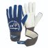 FRONTIER Blue Leather Anti-Vibration Work Gloves, Size 9, Leather Coating