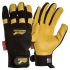 FRONTIER Black Abrasion Resistant Work Gloves, Size 8