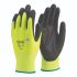 FRONTIER Yellow Polyurethane Work Gloves, Size 8, Medium