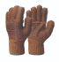 FRONTIER Brown Nylon Extra Grip Work Gloves, Size 7