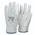 FRONTIER Grey Leather General Purpose Work Gloves, Size 8, Medium