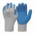 FRONTIER Blue Polyester (Liner) General Purpose Latex Gloves, Size 9, Latex Coating