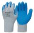 FRONTIER Blue Polyester (Liner) General Purpose Latex Gloves, Size 10, Latex Coating