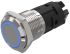 EAO 82 Series Illuminated Illuminated Push Button Switch, Momentary, Panel Mount, 16mm Cutout, SPDT, Blue LED, 24V,