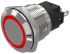 EAO 82 Series Red Indicator, 12V ac/dc, 19mm Mounting Hole Size, Solder Tab Termination, IP65, IP67