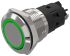 EAO 82 Series Green Indicator, 24V ac/dc, 19mm Mounting Hole Size, Solder Tab Termination, IP65, IP67