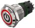 EAO 82 Series Illuminated Illuminated Push Button Switch, Momentary, Panel Mount, 19mm Cutout, SPDT, Red LED, 240V,