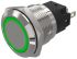 Jelző 22 mm, Zöld LED, 12V ac/dc 19mm 82 IP65, IP67