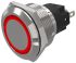Indikátor, řada: 82, velikost žárovky: 25 mm 22mm barva Červená, typ žárovky: LED Pájecí plíšek, 12V ac/dc EAO