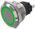 EAO 82 Series Green Indicator, 12V ac/dc, 22mm Mounting Hole Size, Solder Tab Termination, IP65, IP67