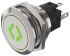 EAO 82 Series Illuminated Illuminated Push Button Switch, Momentary, Panel Mount, 22.3mm Cutout, SPDT, Red/Green LED,