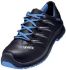 Uvex 69342 Unisex Black, Blue Stainless Steel  Toe Capped Safety Shoes, UK 10, EU 44