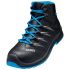 Uvex Black, Blue ESD Safe Steel Toe Capped Unisex Safety Boot, UK 12, EU 47