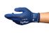 Ansell 11-819 Blue Nylon, Spandex Abrasion Resistant, Special Purpose Work Gloves, Size 9, Large, Nitrile Foam Coating