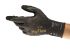 Ansell Black Nitrile Cut Resistant Work Gloves, Size 7, Nitrile Coating
