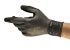 Ansell Black Nitrile Abrasion Resistant Work Gloves, Size 6, Nitrile Coating