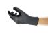 Ansell Black Polyester Abrasion Resistant Work Gloves, Size 6, Nitrile Coating