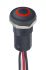 APEM IX Series Illuminated Illuminated Push Button Switch, Momentary, Panel Mount, 12mm Cutout, NC/NO, Red LED, 28V dc,