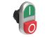Lovato LPCBL72 Series Green, Red Spring Return Push Button, 22mm Cutout