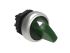 Lovato LPCSL12 Series 2 Position Selector Switch Head, 29.5mm Cutout, Green Handle