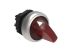 Lovato LPCSL12 Series 2 Position Selector Switch Head, 22mm Cutout, Red Handle