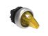 Lovato LPCSL12 Series 2 Position Selector Switch Head, 22mm Cutout, Yellow Handle