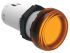 Lovato, LPML, Panel Mount Orange LED Pilot Light, 22mm Cutout, IP66, IP67, IP69K, Round, 12V