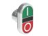 Lovato LPSB71 Series Green, Red Momentary Push Button, 29.5mm Cutout