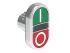 Lovato LPSBL71 Series Green, Red Momentary Push Button, 22mm Cutout