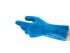 Ansell Blue Cotton Thermal Work Gloves, Size 8, Medium, Latex Coating