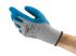 Ansell Grey Polyester Cotton Fibre Extra Grip Work Gloves, Size 10, Latex Coating