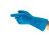Ansell Blue Nylon Extra Grip, Good Dexterity Work Gloves, Size 8, Latex Coating