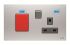 ABB Light Grey 1 Gang Plug Socket, 2 Poles, 13A, BS, Outdoor Use