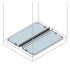 ABB IS2 Series Galvanised Steel Sliding Gland Plate, 800mm W, 1m L for Use with IS2 Enclosures