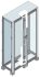 ABB IS2 Series Double-Door-Door Floor Standing Enclosure, Transparent Door, IP65