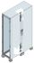 ABB IS2 Series Double-Door-Door Floor Standing Enclosure, Opaque Door, IP65