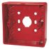 Siemens FDMH Red Plastic Back Box, IEC, IP44, Wall Mount, 1 Gangs, 87 x 87 x 33mm