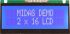 Midas MC21605FA6WE-BNMLW Alphanumeric LCD Alphanumeric Display, 2 Rows by 16 Characters