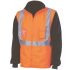 DNC Orange Hi-Vis, Waterproof Hi Vis Vest, 5XL