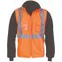 Chaleco de alta visibilidad Alta visibilidad, impermeable DNC de color Naranja, talla XXL, cierre con cremallera