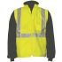 Gilet alta visibilità Giallo DNC, XL, Alta visibilità, impermeabile, chiusura con Zipper