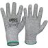 DNC Grey Abrasion Resistant, Cut Resistant, Heat Resistant, Tear Resistant Cut Resistant Gloves, Size Medium