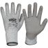 DNC Grey Polyurethane Abrasion Resistant, Cut Resistant, Heat Resistant, Tear Resistant Cut Resistant Gloves, Size 11