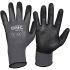 DNC Black/Grey General Purpose Work Gloves, Size Large, Nitrile Foam Coating